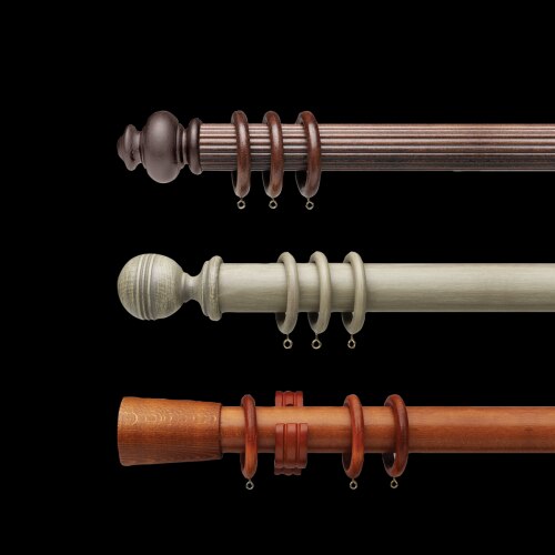 American Blinds: Prestige 2 Inch Custom Wood Drapery Hardware